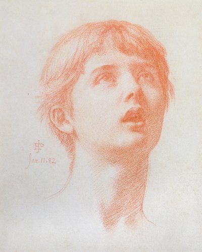 Testa di angelo - studio per il mosaico in St Paul